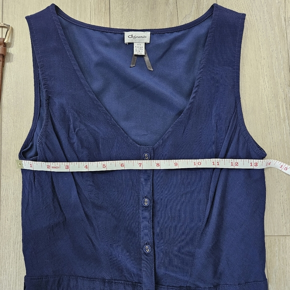 Dynamite Dress with Belt, Navy, Small - Picture 9 of 10